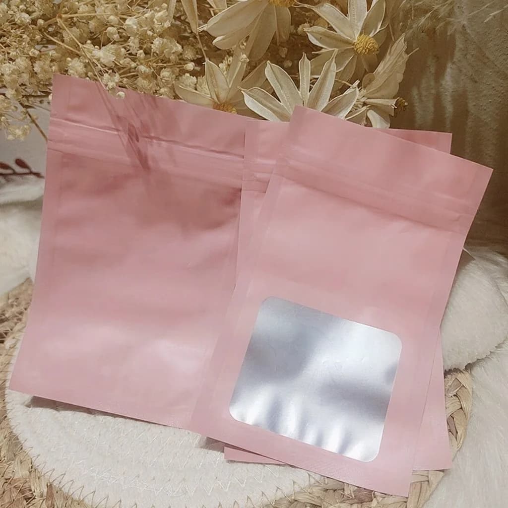Matné plastové ziplock sáčky na nástroje na nehty a nalepovací nehty
