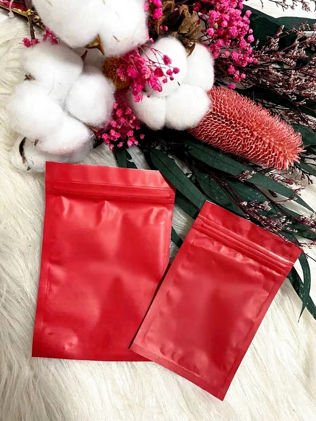 Matné plastové ziplock sáčky na nástroje na nehty a nalepovací nehty