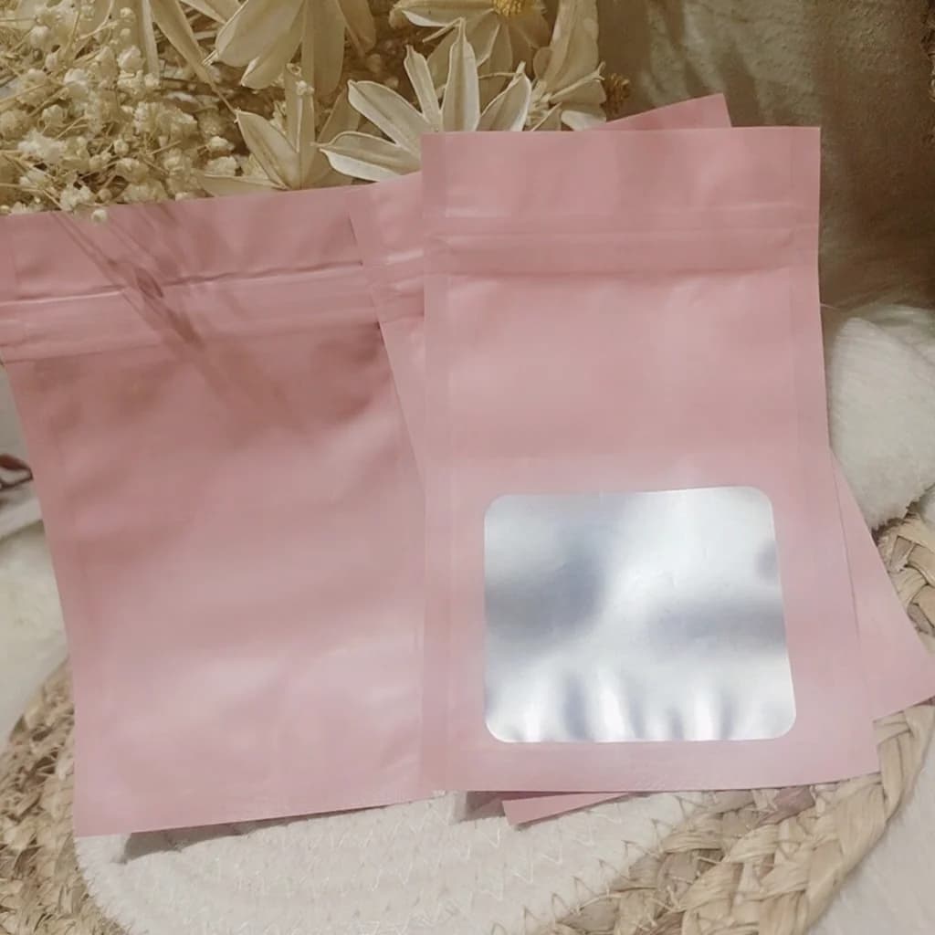 Matné plastové ziplock sáčky na nástroje na nehty a nalepovací nehty